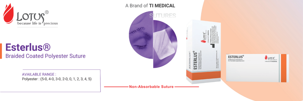 Esterlus® - Braided Coated Polyester Suture esterlus non absorbable suture