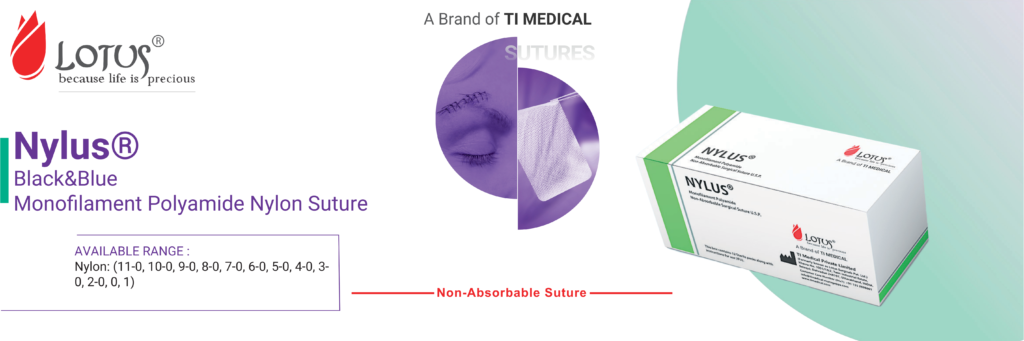 Nylus® - Black Monofilament Polyamide Nylon Suture nylus non absorbable suture