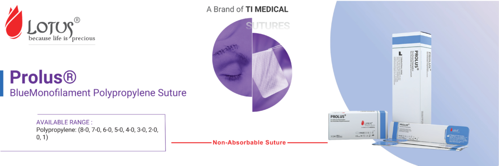 Prolus® - Blue Monofilament Polypropylene Suture prolus non absorbable suture