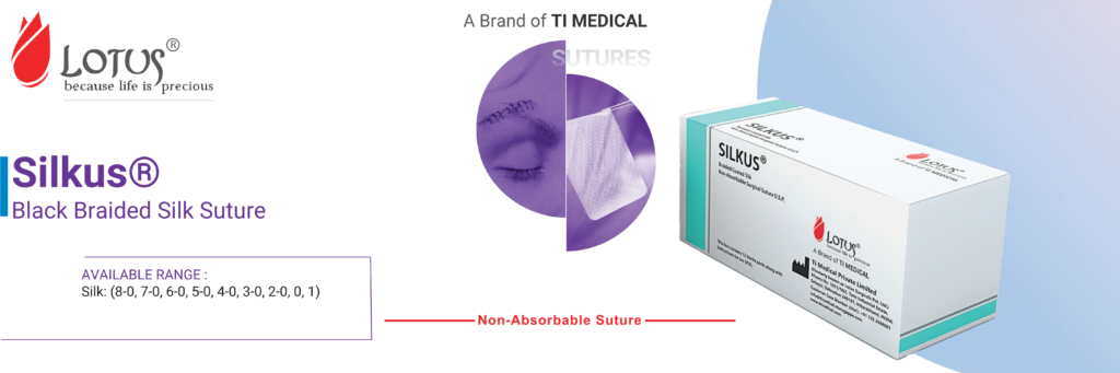 Silkus® - Black Braided Silk Suture silkus non absorbable suture
