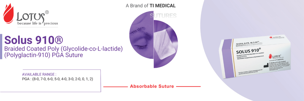 Absorbable Suture solus 910 absorbable suture